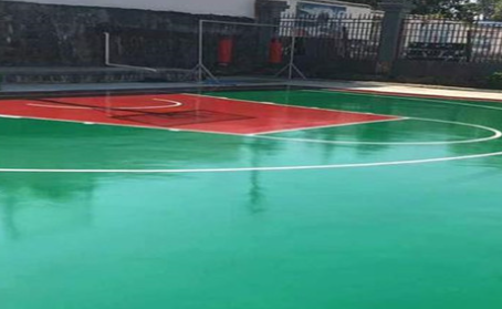 荆门篮球场翻新地面